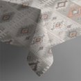 thumbnail image 3 of Boho Bohemia Flower Rectangle Tablecloth 60"x84",Waterproof Polyester Rectangle Table Cloth, Wipeable Spillproof Polyester Tablecloth for Dining, Camping, Indoor and Outdoor, 3 of 5
