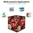 thumbnail image 2 of Peony Large Capacity Foldable Storage Basket with Handle 10.8"x10.5"x10.6" - Storage Bins, Storage Bin, Storage Box, 2 of 6