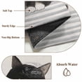 thumbnail image 6 of Round Rug 6Ft Washable Non-Slip, Cute Cats Circle Area Rugs for Living Room Bedroom, Modern Abstract Ink Painting Gray Striped Indoor Floor Mats Carpet Runner for Home Decor Aesthetic, 6 of 8