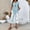 Sky Blue, variant on Women‘s Casual Solid Color Crewneck Short Sleeve T-Shirt & Floral Print Wide Leg Pants Set Spring/Summer Outfit Sky Blue，2XL