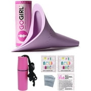 GoGirl Female Urination Device, Lavender & Pink Holder Extra Baggies/Wipes