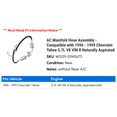 thumbnail image 2 of AC Manifold Hose Assembly - Compatible with 1996 - 1999 Chevy Tahoe 5.7L V8 VIN R Naturally Aspirated 1997 1998, 2 of 2