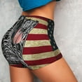 thumbnail image 4 of Fotbe Veterans Day1 Seamless Shorts, Womens Workout Shorts High Waist Stretch Booty Short for Gym/Yoga/Running/Biking-Small, 4 of 9