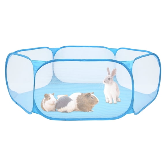 XIBUFE Foldable Cat Cage Tent with Zipper Cover, Portable Waterproof Pop-Up Play Yard Fence for Indoor Kittens Small Pets