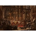 thumbnail image 2 of Jan Matejko 24x18 Black Ornate Framed Double Matted Museum Art Print Titled: Defeat at Legnica, from the Series “History of Civilization in Poland” (1888), 2 of 5