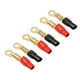 thumbnail image 2 of 6 PCS Conectores De Crimpado De Termorretráctil Rojo + Negro, Terminales Eléctricos Impermeables De Calibre 1/0 - AWG Aislado Para Automotriz, Cola 0 AWG Ring Connector Terminal, 2 of 8