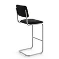 thumbnail image 5 of Pemberly Row Modern Fabric Bar Height Stool (Set of 2) in Black, 5 of 5