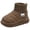 Khaki, variant on Boys Girls Winter Snow Boots Comfortable Warm Insulated Fleece Lined Winter Boots Non-Slip Ankle Boots Outdoor Waterproof Walking Boots for Little Kid Khaki 21