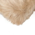 thumbnail image 2 of Luxe Hudson Faux Sheepskin Rug 2x3 Tan Soft Decorative Throw, 2 of 4