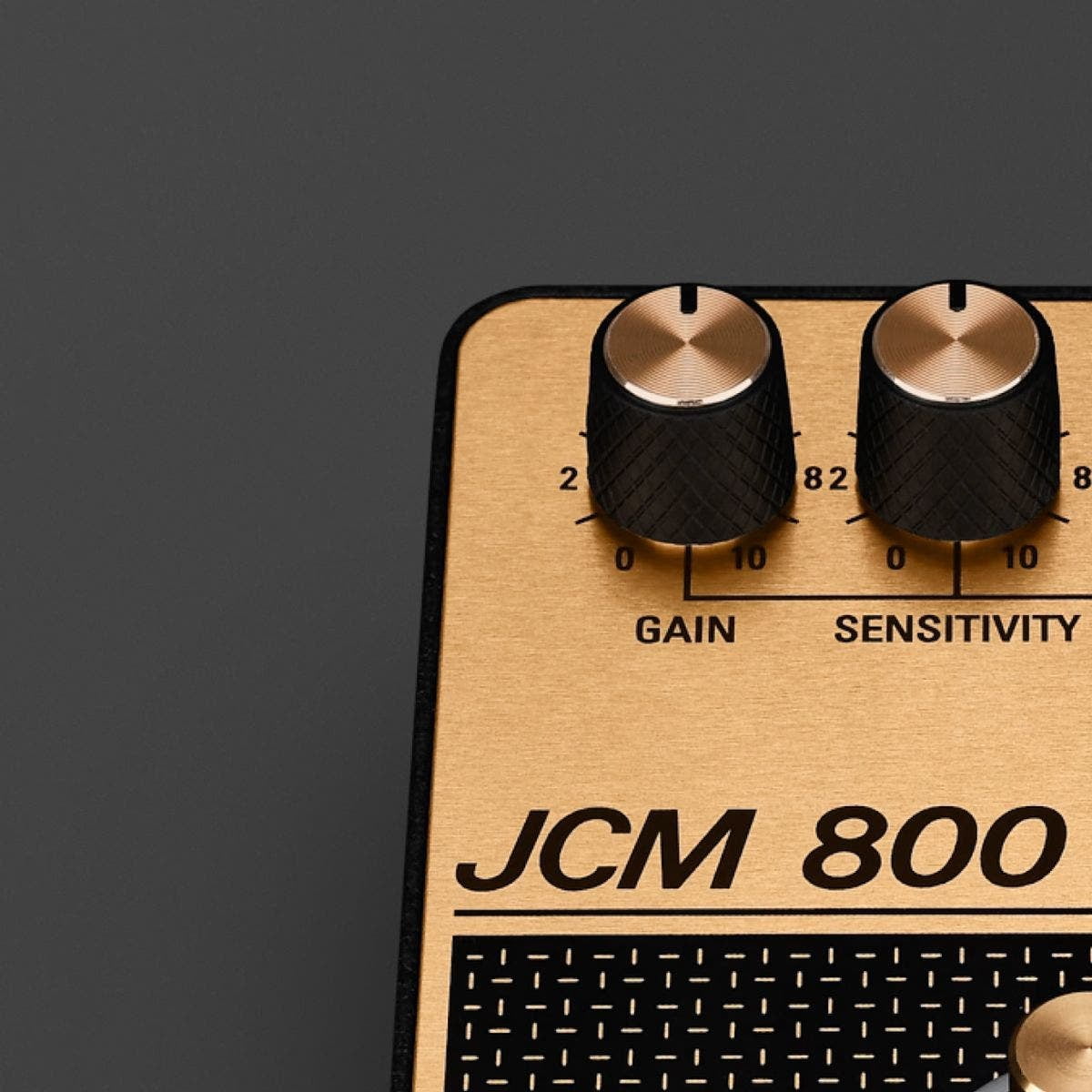 Marshall JCM800 Gain and Distortion Effects Pedal Black and Gold