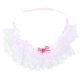 thumbnail image 1 of Pet Lace Bandana Bib Pink Warm Adjustable Neck Circumference Wedding Series 1Pack, 1 of 4