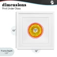 thumbnail image 4 of Stupell Industries Eclectic Yellow & Orange Smiling Sun White Framed Print Under Glass, 13 x 13, by Katherine Herrell Studio, 4 of 8
