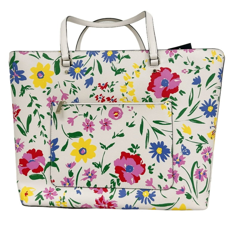 Kate Spade Perfect Large Top Zip Tote Garden Bouquet Floral Cream Multi