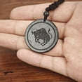 thumbnail image 5 of Zodiac Shungite Pendant Necklace - Natural Healing Stone with Engraved Constellation Symbol for Astrology Lovers (Taurus), 5 of 8