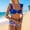 Blue, variant on HAIJIE Womens 2 Piece Swimsuits Beach Vacation Ladies Bathing Suits Comfortable Swimwear for Women with Shorts Bathing Suit (Blue,M)