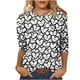 thumbnail image 2 of Xuyuer 3/4 Sleeve Round Neck Top - Women's Versatile 3/4 Sleeve Casual Shirt for Layered Spring Outfits, Transitional Season Styling & Effortless Daily Wardrobe Essential, 2 of 8