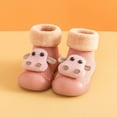 thumbnail image 2 of IROINNID Infant Baby Winter Cotton Footwear Warm Cute Shoes Non-Slip Kids Indoor Walking Shoes, Size 3M-3Y, 2 of 7