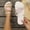 Beige, variant on Women's Rhinestone Leaf Double Strap Slide Sandals, Shiny Open Toe Flat Slip On Mules, Sparkly Crystal Decor Casual Slippers Beige 6(37)