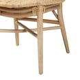 thumbnail image 6 of Bowery Hill Modern Bohemian Natural Brown Rattan Dining Chair, 6 of 9