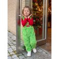 thumbnail image 5 of RUINIXCW Christmas Outfit for Toddler Girl Boy Long Sleeve Tops and Fuzzy Overalls, 5 of 9