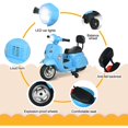 thumbnail image 2 of UENJOY PX150 Mini 6V Kids Ride on Electric Motorcycle Vespa Battery Powered Motor Bike For Ages 2-4 Bleu, 2 of 5