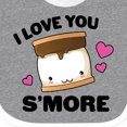 thumbnail image 4 of Inktastic Valentines Day I Love You S'more with Pink Hearts Boys or Girls Baby Bib, 4 of 4
