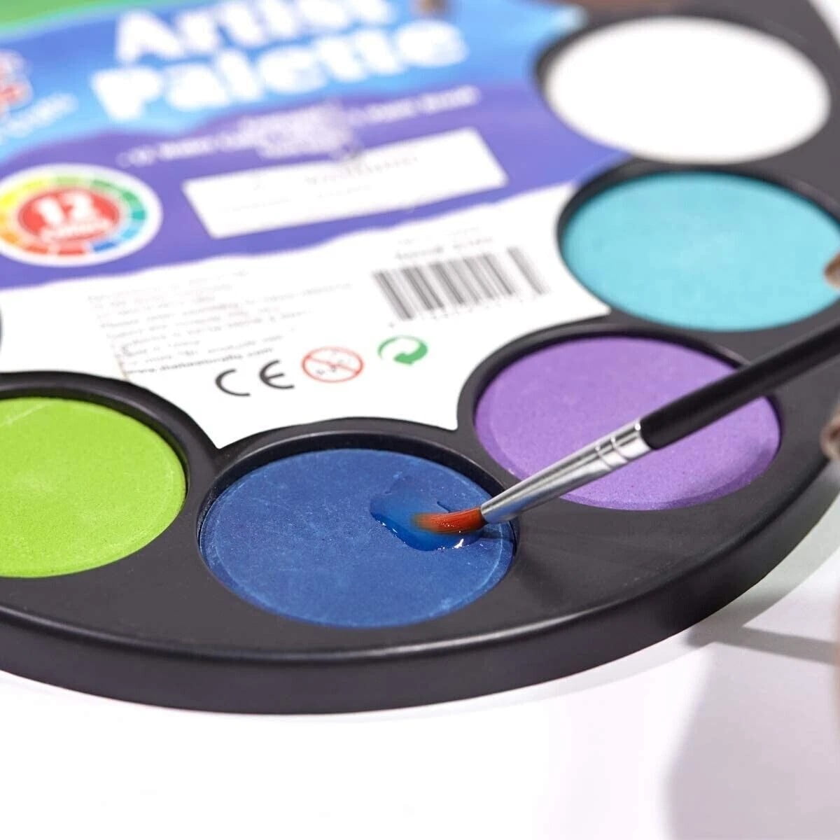 Paint Kit for Kids 36 Colors with Brush, Water Paint Set, 3 Individual Palette