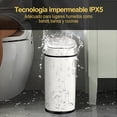 thumbnail image 4 of Botes de Basura,8L Cubo De Basura Automático Con Sensor Para Baño,Cubo de Basura de Plástico,Botes de Basura Inteligente,inteligente con tapa,para Inodoro (Blanco con borde negro), 4 of 7
