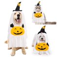 thumbnail image 1 of Ropa divertida para perros y gatos, ideal para perros pequeños, medianos y grandes, ajustable, con sombrero y diseño de calabaza, para fiestas y accesorios., 1 of 4
