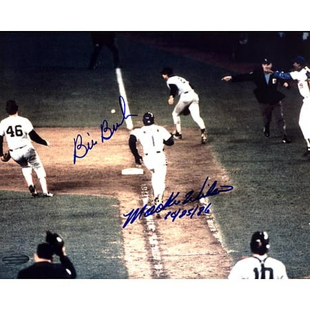 Mookie Wilson/Bill Buckner Dual-Signed 8 x 10 Photograph