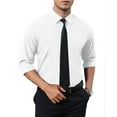 thumbnail image 3 of sogami Dresses Shirt For men Stretch Long Sleeve White Button Down shirt Business, 3 of 6