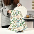 thumbnail image 6 of Dreamtimes Cute Christmas Gnomes Kitchen Dish Towels 6 Piece,Absorbent Soft Dishcloths Towels Reusable Hand Towels Quick Drying Cleaning Cloth, Tea Towels,18" x 28", 6 of 7