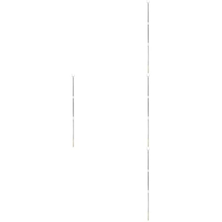 

4pcs Adjustable Clothesline Pole Household Splicable Clothes Hook Pole Convenient Clothing Pole