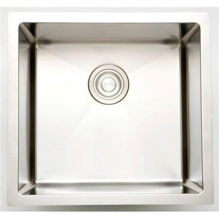 American Imaginations AI-31720 15 in. CUPC Approved Brushed Nickel Laundry Sink with 18 Gauge