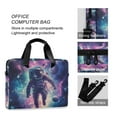 thumbnail image 4 of FORMRS 16" Laptop Bag Carrying Sleeve Case with Handle Travel Shoulder Briefcase, Astronaut Pattern, 4 of 8