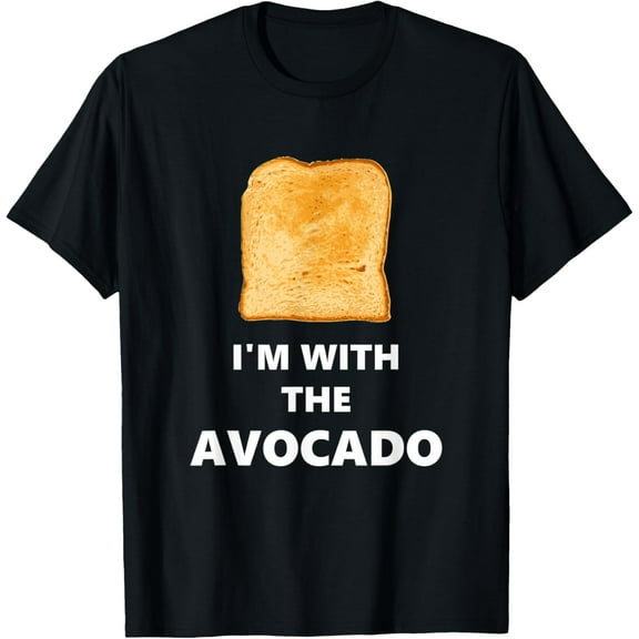 Fun "I'm with the Avocado" Toast Halloween Costume T-Shirt