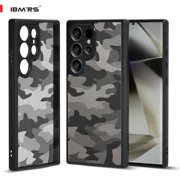 ( with wrist strap)IBMRS for Samsung Galaxy S25 Ultra Case,Hard Back Soft edgesTransparent matte Frosted Phone Case