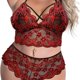 thumbnail image 4 of Lencería sexy, sujetador transparente de tres puntos de encaje, ropa interior, traje de apoyo, entrega, 4 of 6