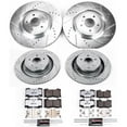 thumbnail image 3 of PowerStop Front and Rear Z26 Street Warrior Carbon-Fiber Ceramic Brake Pad and Drilled and Slotted Rotor Kit Fits: INFINITI NISSAN Select Models K4138-26, 3 of 9