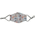 thumbnail image 3 of ZIPIT Face-It Kit, Pouch with Antibacterial Material + Matching Face Mask for Kids (Grey Animals), 3 of 7
