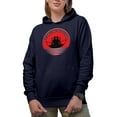 thumbnail image 2 of International Day of Yoga, Navy Blue Hooded Sweatshirt or Hoodie, 2XL, 2 of 5