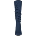 thumbnail image 2 of BLISSFUL STEP Valentine's Women's Boots Pointed Toe Block Heel Knee High Boots Navy Blue 9.5, 2 of 5