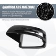 thumbnail image 4 of Unique Bargains Pair Rear View Mirror Cover Cap Replacement Gloss Black for Mercedes Benz A Class W176 B Class C Class, 4 of 6