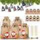 thumbnail image 2 of Bolsa de regalo para calendario de Adviento, conjunto de 24 unids/set, calendario de adviento de Navidad, muñeco de Papá Noel, regalo de Navidad para niños, 2 of 4