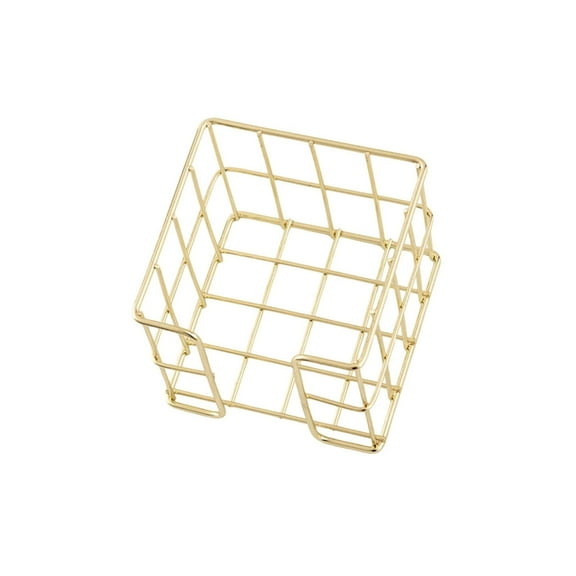 Hollowed Iron Wire Note Holder Metal Mesh Note Paper Organizers Memo Pad Block Holder Desktop Notepads Holder 27x95x80mm