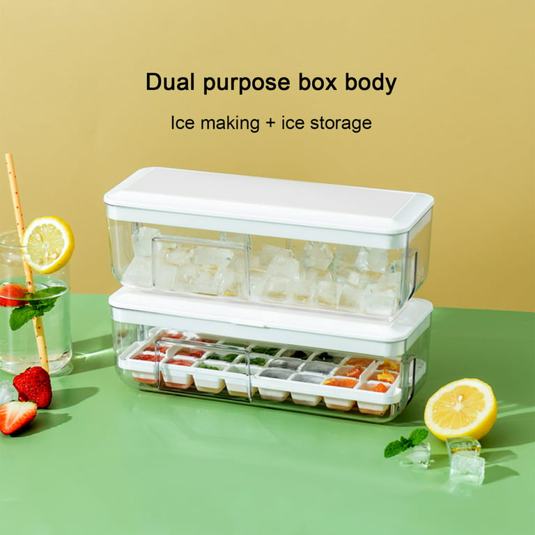 Ice Cube Trays for Freezer Gnobogi Ice Tray Silicone Ice Box Frozen Ice  Cubes Household Ice Maker Refrigerator Freezer Ice Cubes Box