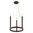 thumbnail image 2 of 40243-91 Livex Lighting Alpine - 3 Light Mini Chandelier-25 Inches Tall and 12 Inches Wide-Brushed Nickel Finish, 2 of 5