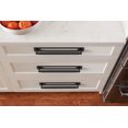 thumbnail image 2 of Amerock Medora 10-1/16 inch (256mm) Center-to-Center Rectangle Matte Black Cabinet Pull Backplate, 2 of 6