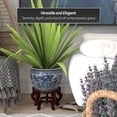 thumbnail image 3 of Red Lantern 12" Ladies Blue & White Porcelain Fishbowl Planter, 3 of 6