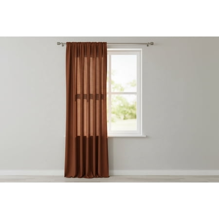 Solid Poplin Window Curtain or Photography Backdrop 58 Wide - Copper